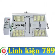  Bộ mạch đèn LED năng lượng mặt trời LED bàn chải 4 khoang 200W gồm mạch và remote